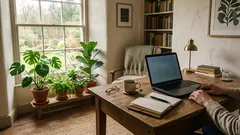 Kotitoimisto: Kuinka luoda viihtyisä tila tuottavaan etätyöskentelyyn